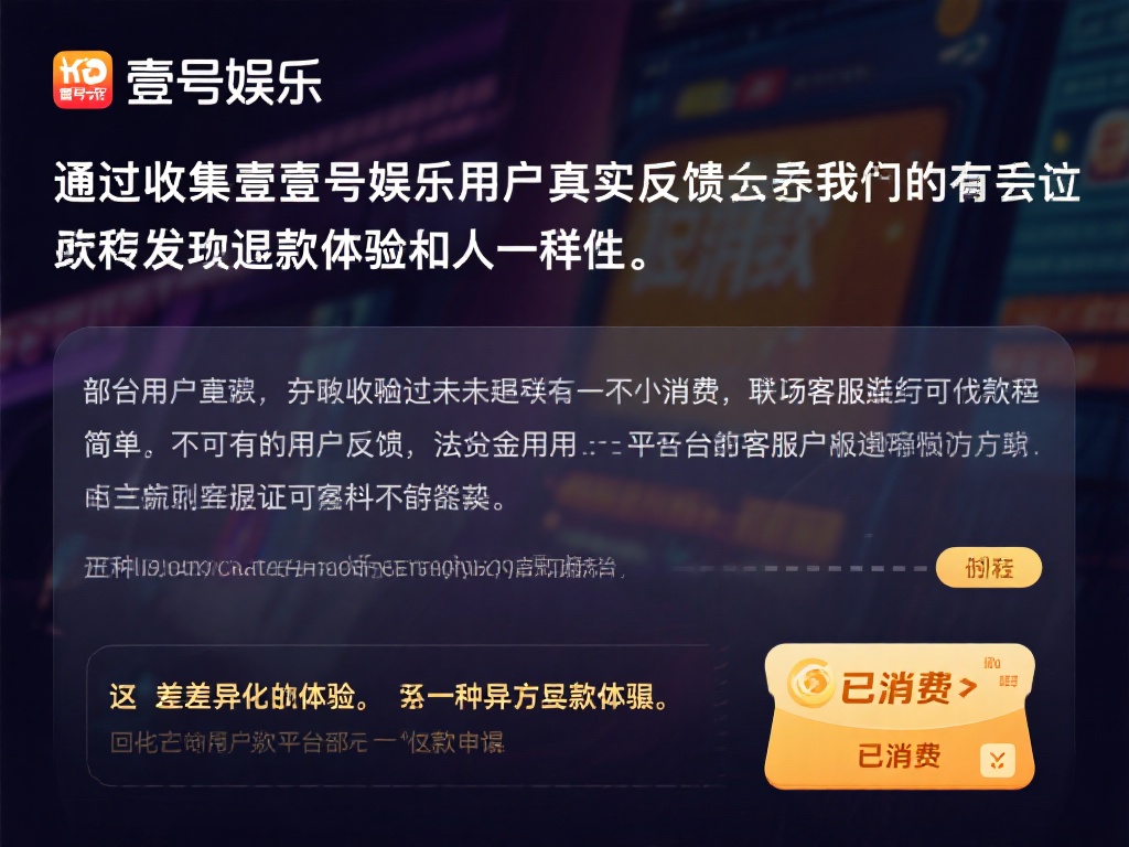 壹号娱乐充的钱能退吗?用户反馈汇总 (壹号娱乐充值资金可否退还?用户真实反馈汇总与解析) 壹号娱乐充的钱能退吗?用户反馈汇总 (壹号娱乐充值资金可否退还?用户真实反馈汇总与解析)
